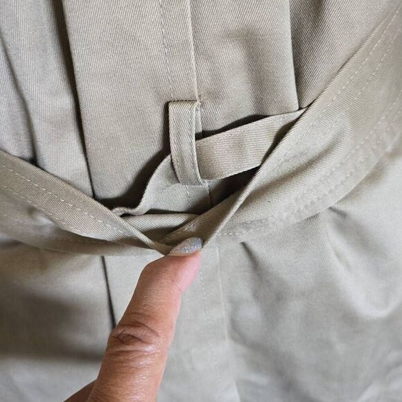 Banana Republic Men's Tan Trench Coat, NWOT, Sz. L - Picture 6 of 12